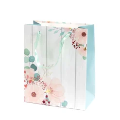 HOMLA Torebka Prezentowa Cymka Rozowe Kwiaty 14X27X33 Clearance