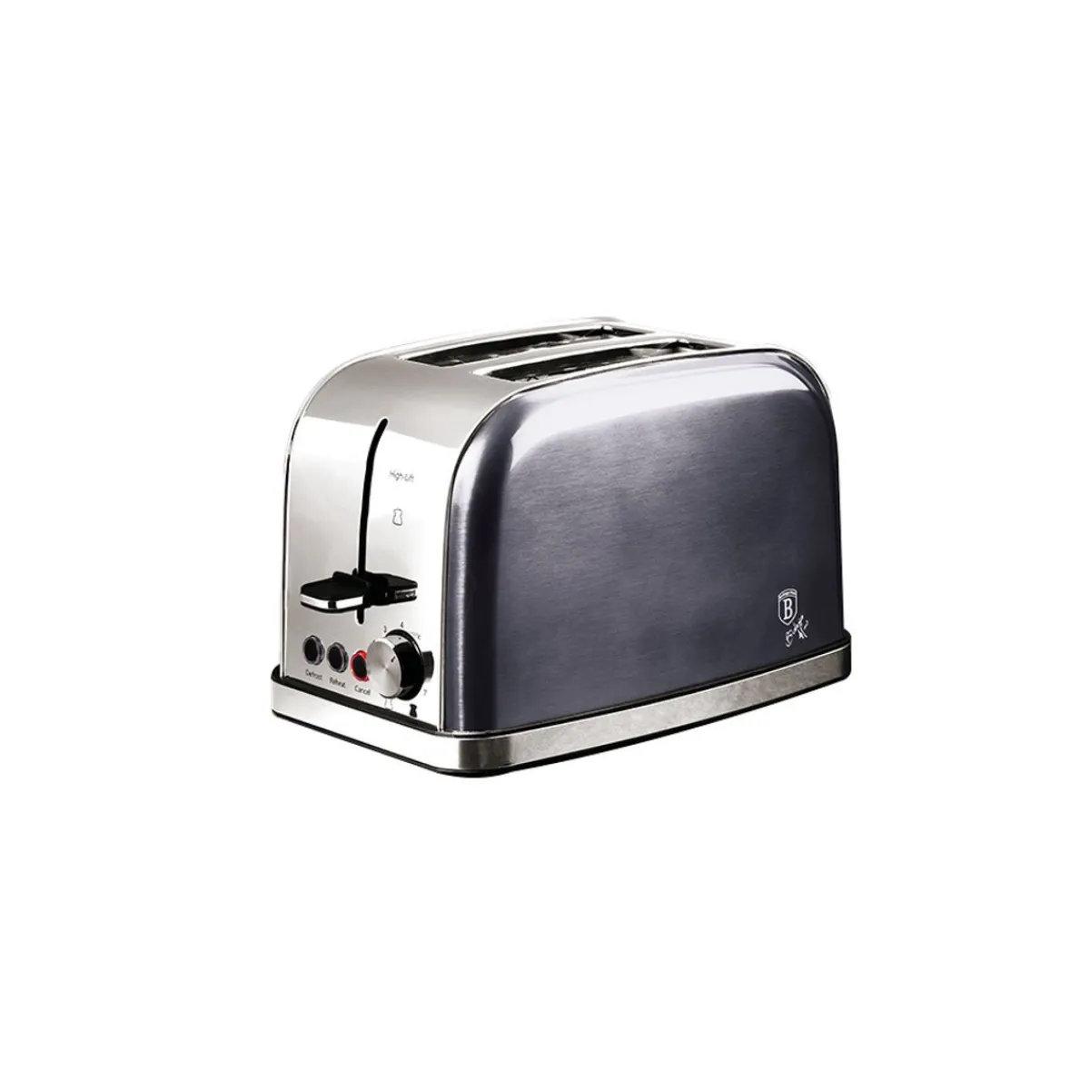 BERLINGER HAUS Toster Carbon Pro 2-Kanapkowy 750-850 W Srebrny Hot