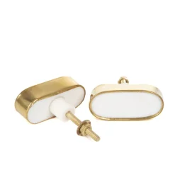 HOMLA Uchwyty Do Mebli Gemi Metalowe Z Marmurem 5,2X6,8X2,2Cm Clearance