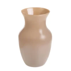 HOMLA Wazon Ambros Szklany Bezowy 13X12X20 Cm Discount