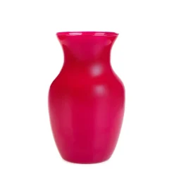 HOMLA Wazon Ambros Szklany Fuksjowy 13X12X20 Cm Outlet