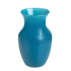 HOMLA Wazon Ambros Szklany Turkusowy 13X12X20 Cm Best