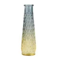HOMLA Wazon Archie Szklany Ombre Granatowo-Zolty 6,5X22 Cm Discount