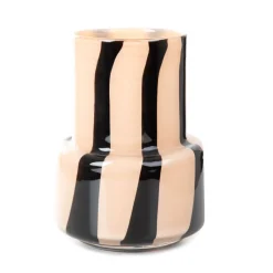 HOMLA Wazon Artistic Szklany Bezowy 13,5X13,5X18 Cm Discount