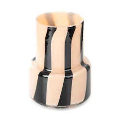 HOMLA Wazon Artistic Szklany Bezowy 13,5X13,5X18 Cm Discount