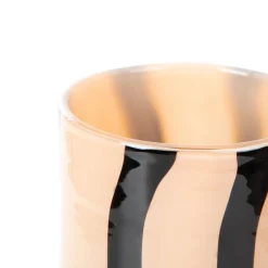 HOMLA Wazon Artistic Szklany Bezowy 13,5X13,5X18 Cm Discount