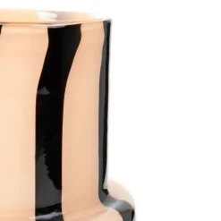 HOMLA Wazon Artistic Szklany Bezowy 13,5X13,5X18 Cm Discount