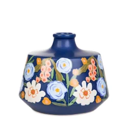 HOMLA Wazon Floral Aura W Kwiaty Granatowy 16X16X13,5 Cm Clearance