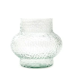 HOMLA Wazon Galto Ze Szkla Mlotkowanego 19,5X22 Cm Przezroczysty New