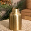 HOMLA Wazon Girona Metalowy Zloty 10X10X18 Cm Sale