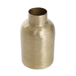 HOMLA Wazon Girona Metalowy Zloty 10X10X18 Cm Sale