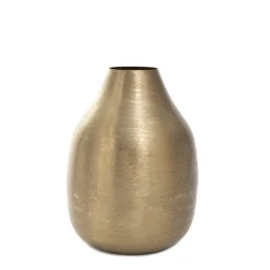 HOMLA Wazon Girona Metalowy Zloty 15X15X21 Cm Online