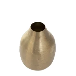 HOMLA Wazon Girona Metalowy Zloty 15X15X21 Cm Online