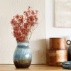 HOMLA Wazon Lave Ceramiczny Granatowy 16X16X18 Cm Clearance
