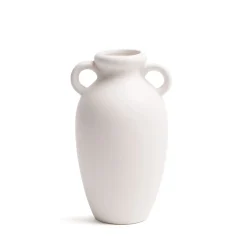 HOMLA Wazon Nera Ceramiczny Z Uchwytami 12X11X20 Ecru Sale