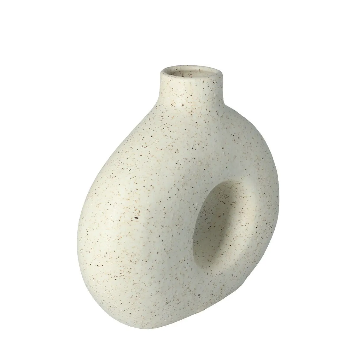 HOMLA Wazon Novo Ceramiczny 24X8,5X23 Cm Bialy Clearance