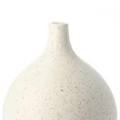 HOMLA Wazon Novo Okragly W Kropki 15X15X21 Cm Ecru Sale
