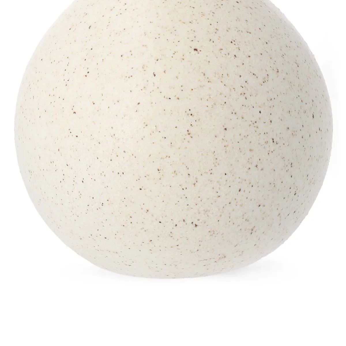 HOMLA Wazon Novo Okragly W Kropki 15X15X21 Cm Ecru Sale