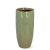 HOMLA Wazon Rona Ceramiczny 10X10X24 Cm Zielony Discount