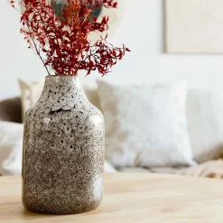 HOMLA Wazon Rufus Ceramiczny Brazowy 14X14X22 Cm Clearance