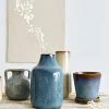 HOMLA Wazon Rufus Ceramiczny Granatowy 14X14X22 Cm Clearance