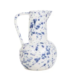 HOMLA Wazon Serena Dzbanek W Niebieskie Plamki 15X13,5X20 Cm Best