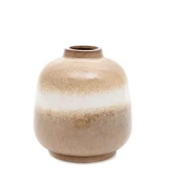 HOMLA Wazon Soleto Ceramiczny Bezowy 14,7X14,7X15 Cm Hot