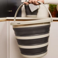 HOMLA Wiaderko Easy Clean Skladane Duze 10 L Szary Online