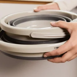 HOMLA Wiaderko Easy Clean Skladane Duze 10 L Szary Online