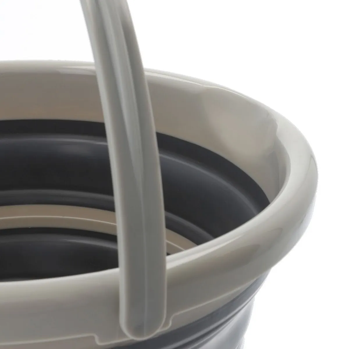 HOMLA Wiaderko Easy Clean Skladane Duze 10 L Szary Online