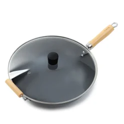 HOMLA Wok Sydney Z Drewniana Raczka 32 Cm Czarny Best