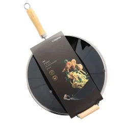 HOMLA Wok Sydney Z Drewniana Raczka 32 Cm Czarny Best