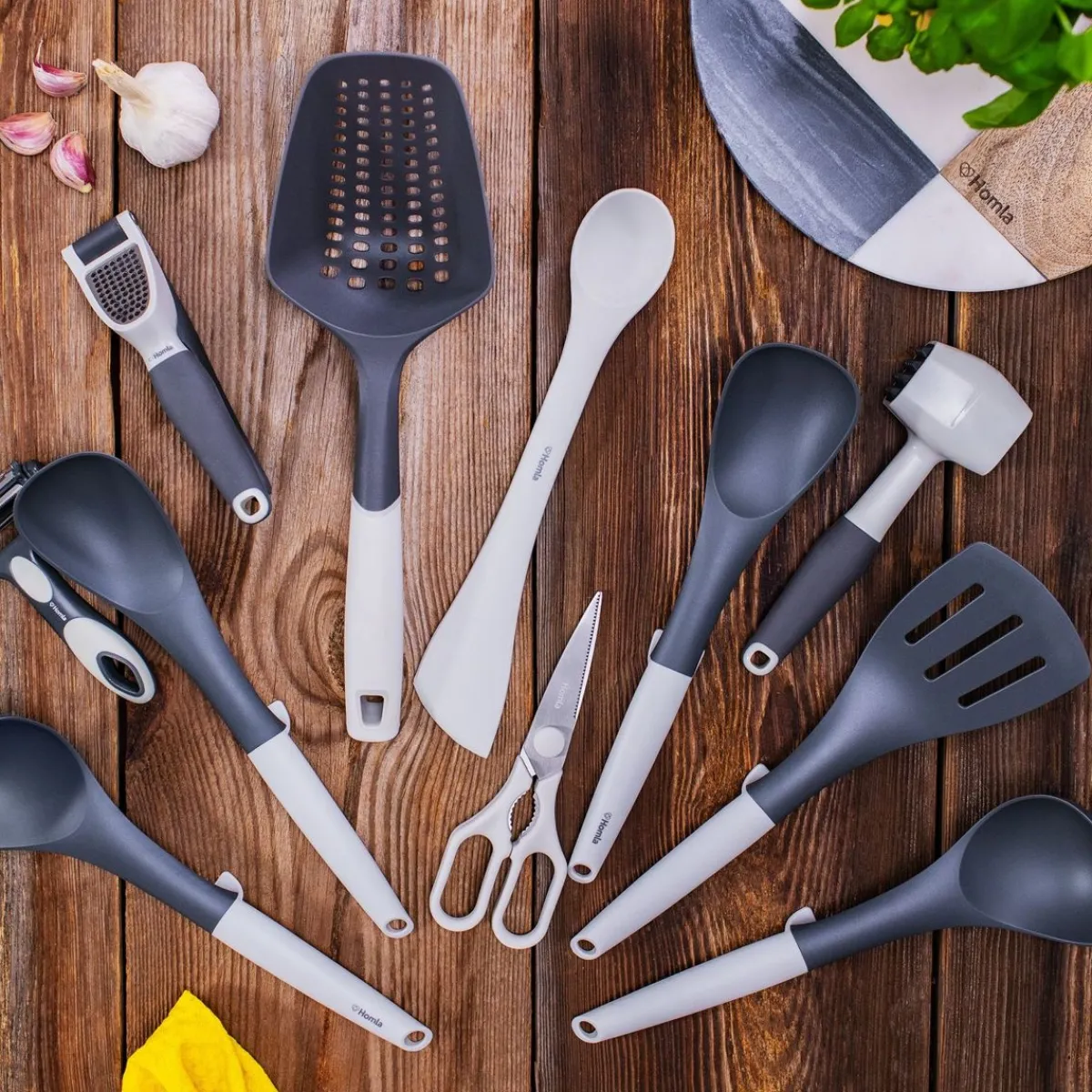 HOMLA Wyciskacz Easy Cook Do Czosnku 19 Cm Szary Online