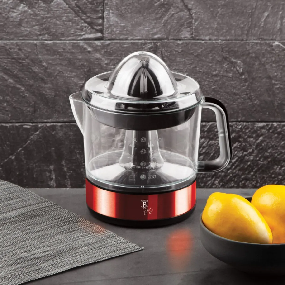 BERLINGER HAUS Wyciskarka Do Cytrusów Burgundy Elektryczna 40 W 700 Ml Czerwony Online
