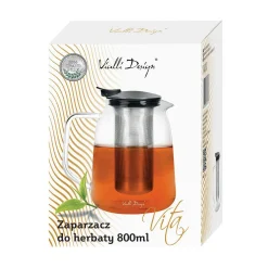 VIALLI DESIGN Zaparzacz Vita Do Herbaty 0,8 L Przezroczysty New
