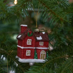 HOMLA Zawieszka Evi Red Domek 8 Cm Czerwony Discount