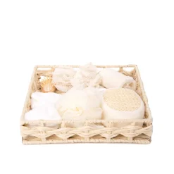 HOMLA Zestaw Akcesoriow Do Pielegnacji Ciala Wellness 7 Szt 30X30X6 Cm Sale