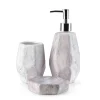 BATHLAB Zestaw Akcesoriow Lazienkowych Odette Natural 3 El. Bialy Best