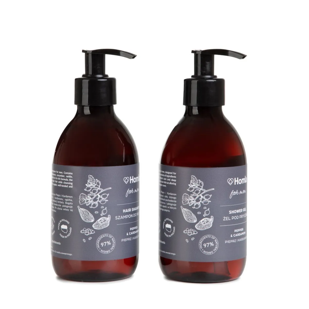 HOMLA Zestaw Dla Mezczyzn Men`S Cosmetics Set Pepper & Cardamon Pieprz I Kardamon Discount
