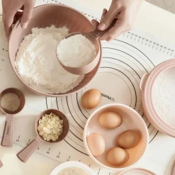 HOMLA Zestaw Easy Bake Misek Z Pokrywkami 4 Szt Rozowy Sale