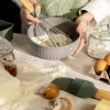 HOMLA Zestaw Easy Cook Misek Z Pokrywkami 4 Szt Szary