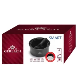GERLACH Zestaw Garnków Smart Aluminiowych Z Raczka 4El. Czarny Hot