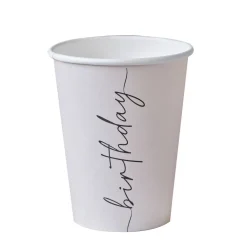 GINGER RAY Zestaw Kubkow Papierowych 250 Ml 8 Szt. Bezowy Outlet
