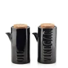 COOKINI Zestaw Karafek Modern Life Porcelanowych 2X200 Ml Czarny
