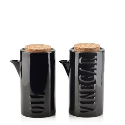 COOKINI Zestaw Karafek Modern Life Porcelanowych 2X200 Ml Czarny