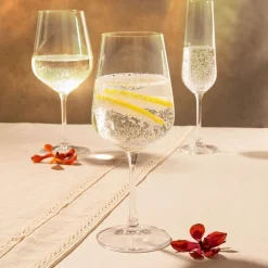 HOMLA Zestaw Kieliszkow Brilliant Do Wina Bialego, 4 Szt. 0.36 Przezroczysty Outlet