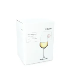 HOMLA Zestaw Kieliszkow Brilliant Do Wina Bialego, 4 Szt. 0.36 Przezroczysty Outlet