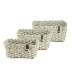 HOMLA Zestaw Koszy Dekoracyjnych Desma 3 Szt. 25X19X12 Cm 22X17X11 Cm 20X15X10 Cm Hot