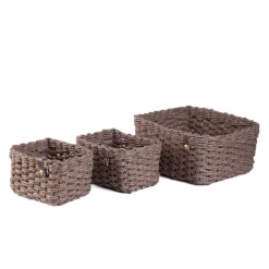 HOMLA Zestaw Koszy Dekoracyjnych Vimet 3 Szt. 25X19X12 Cm 18X13X10 Cm 18X13X10 Cm Discount