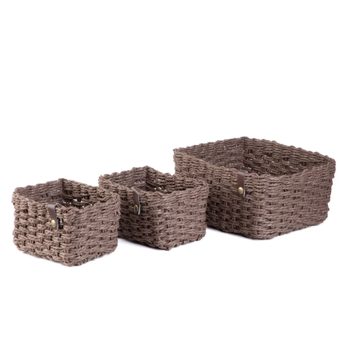 HOMLA Zestaw Koszy Dekoracyjnych Vimet 3 Szt. 25X19X12 Cm 18X13X10 Cm 18X13X10 Cm Discount